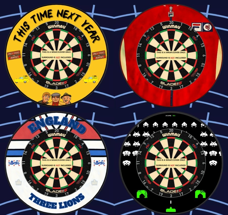 HTBREPAIRS's tweet image. SOME MORE RECENT FAVOURITES 😍  EASY TO FIT surround wraps/covers from just £22.99 for designs on File.  Whats your fancy? 🫣🫣
Hundreds sold with Excellent feedback lon ebay  🎯🎯 #darts #dartsnews #dartboard #dartlife #dartsfamily #pdc180 #pdc #dartfun #dartcommunity