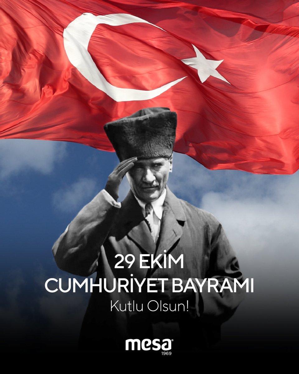 Cumhuriyetimizin 102. yıl dönümünde Ata’mızı minnet ve şükranla anıyoruz. 29 Ekim Cumhuriyet Bayramımız kutlu olsun!