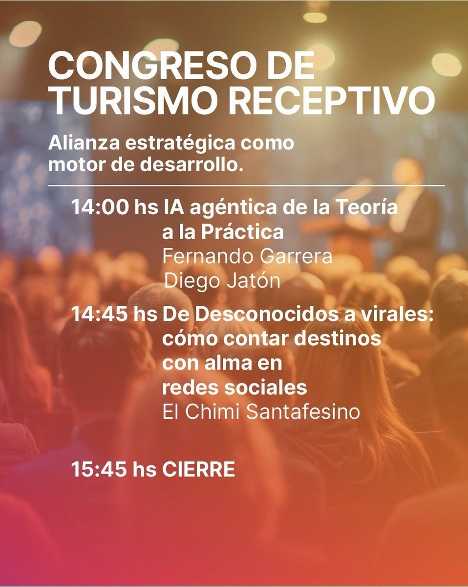 🌎 Congreso de Turismo Receptivo

Tenemos el agrado de invitarlos a participar de una nueva edición de este importante encuentro, que este año propone el eje "Alianza estratégica como motor de desarrollo".
