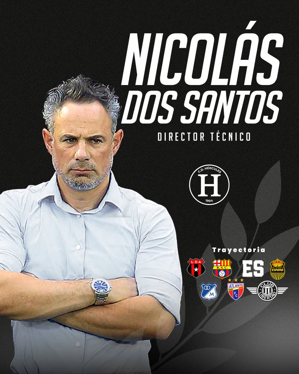 ¡NUEVO CICLO EN EL HÉRCULES! 🏛️🆕

El uruguayo Nicolás Dos Santos fue presentado oficialmente como nuevo director técnico del conjunto capitalino.

Además, se confirmó que Carlos Roviera asumirá la presidencia del equipo griego, junto a Juan Carlos Montes quien será