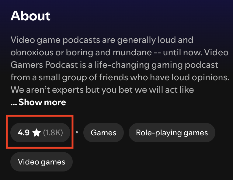 Nearly 2000 of your fellow gamers think you should check us out. What's holding you back?

All you need is 30 mins of driving, gym, chores etc to see how we got here.

Care to help your fellow gamers? Share this tweet, tell a friend or give us a listen. You won't regret it!