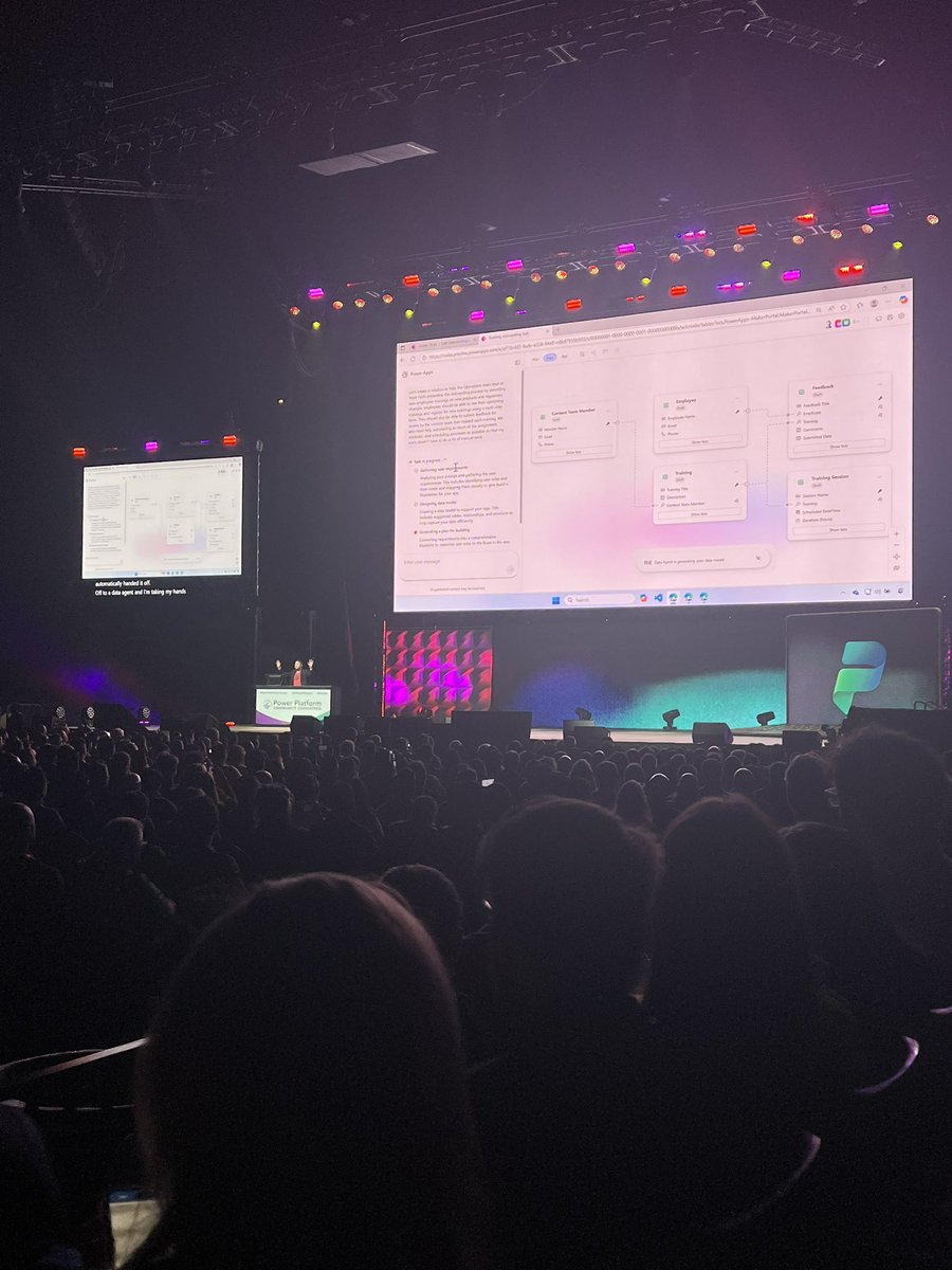 donasarkar's tweet image. #PowerApps have always been a code-generation product. 

NOW it’s more powerFUL with Plans that’s gotten a glow-up this year! 

Plans are: 

1. Prompt - you write this and then…
2. Requirements Agent - automatically spawned to clarify the requirements 
3. Data Agent - builds out…