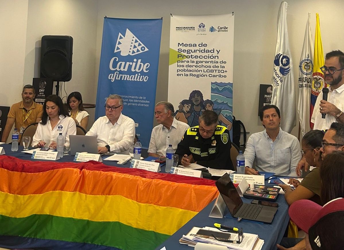 El Personero Distrital Miguel Ángel Alzate participa en la instalación de la mesa de seguridad y protección para la garantía de los derechos de la población LGBTI+ en la región Caribe. #DerechosHumanos #Diversidad