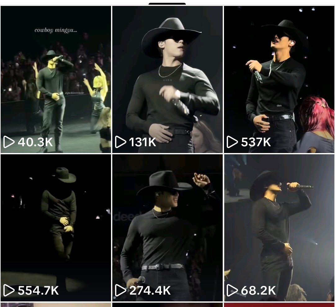 MINGYU's cowboy look from austin stop getting viral on TIKTOK