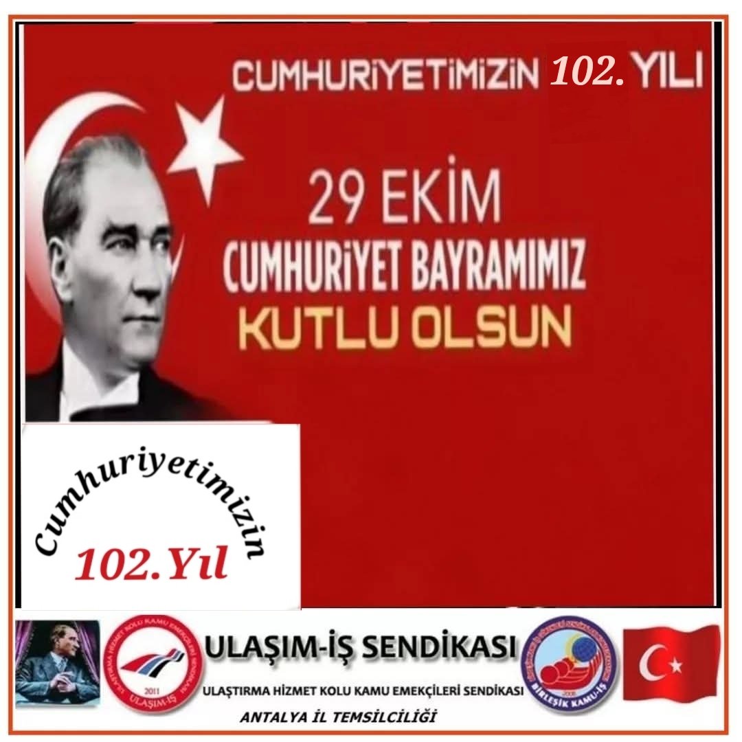 29 Ekim Cumhuriyet Bayramımız 102.yılında. 
Kutlu Olsun.
#Atatürk #Cumhuriyetbayramı #Atatürk.