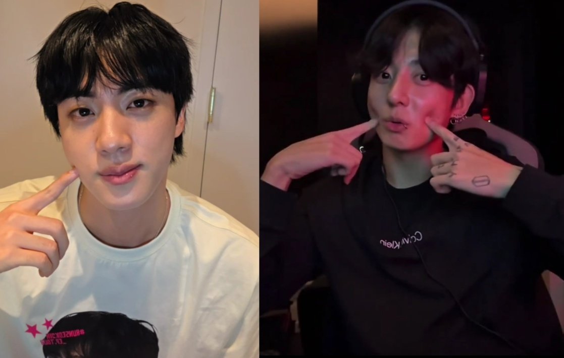 jinbreastfeedme's tweet image. Koo doing all the nini fav cute poses 🥺💕