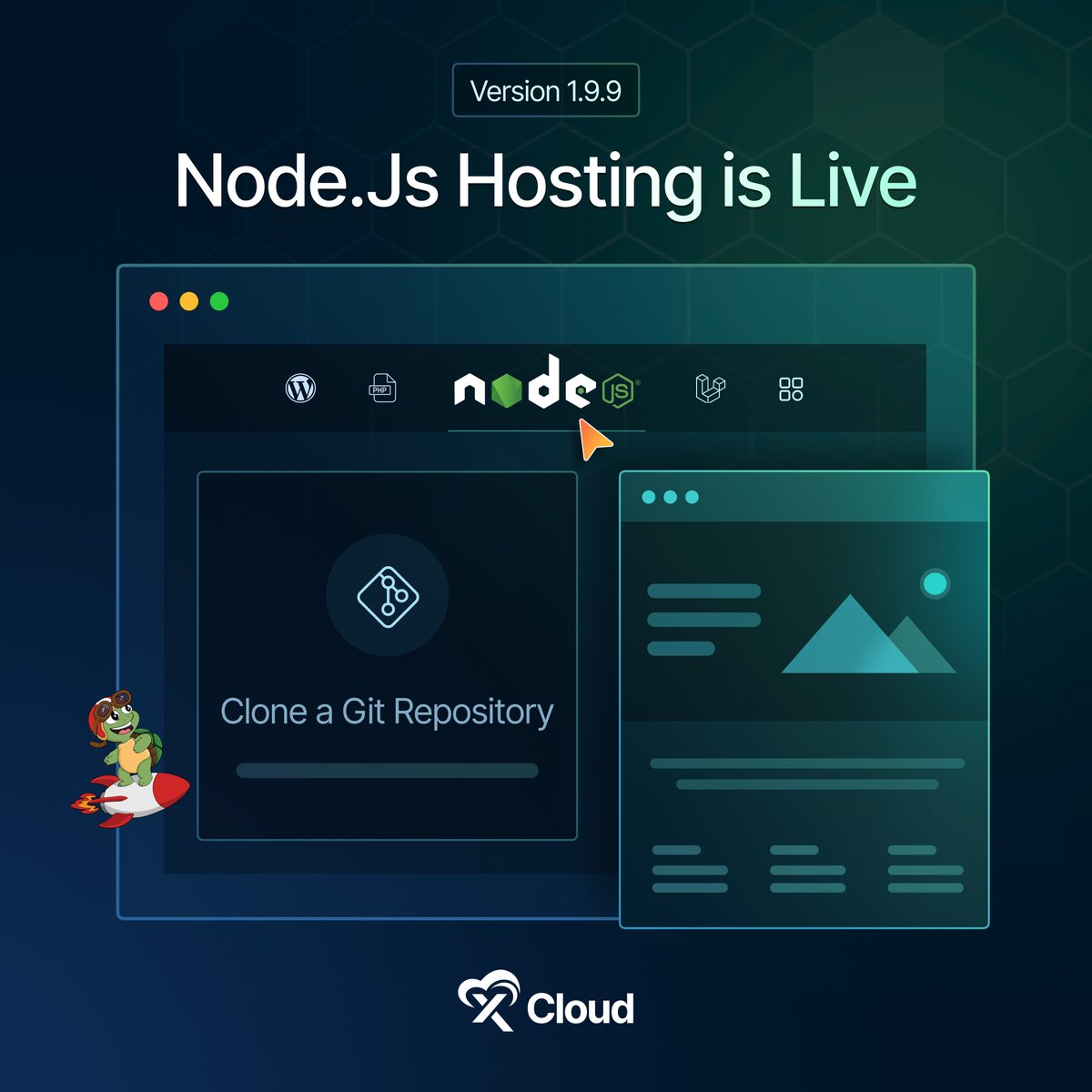 xCloud_host's tweet image. 🔥 Introducing Node.js Hosting with 5+ improvements & bug fixes. Whether you’re running SSR frameworks or client-side projects, deploy high-performance applications easily .🚀
✨Read all the release details:
xcloud.host/changelog
#NodejsHosting #xCloudUpdate