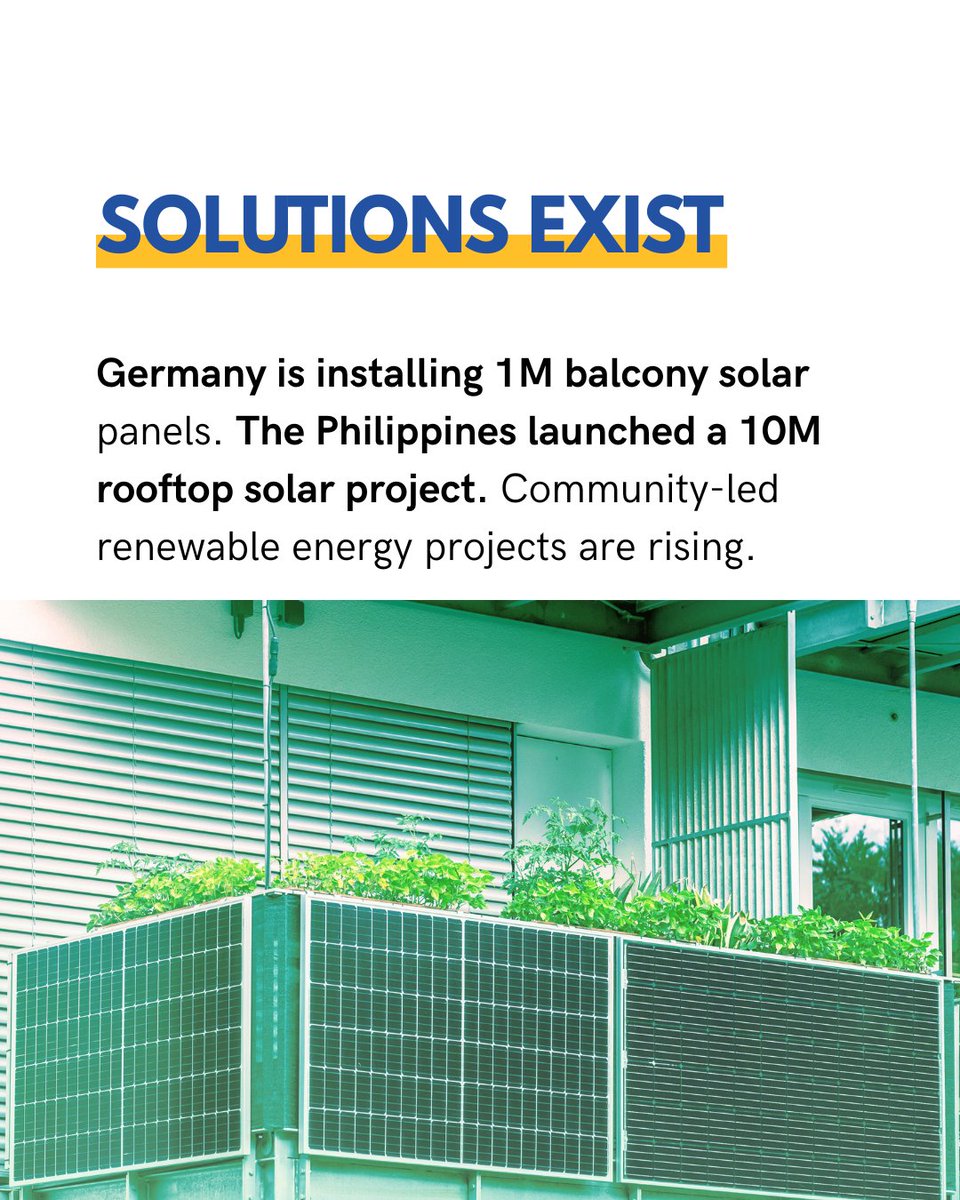 CANIntl's tweet image. The world needs not just more renewables, but fairer ones.

☀️The solutions for a just transition by people and for people are here.

Find out more in the Renewable Energy Tracker: climatenetwork.org/resource/renew…

#JustRenewables 
#changingcourse 
#JustTransitionRising