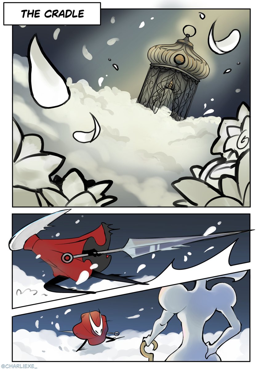 Charliexe_'s tweet photo. Her Brilliance. (1/3)

I'm so happy to have this lacenet comic finished!! Took so much time but we stay winning

#lacenet #hornethollowknight #silksonglace  #Silksong #silksongfanart https://t.co/PrtRH6wYxY