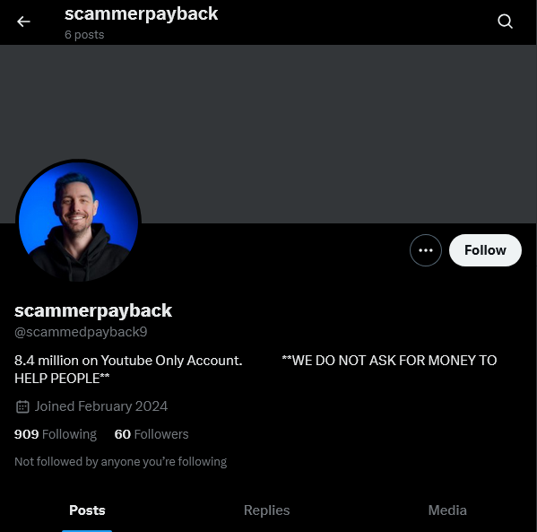 SharkyNCIS's tweet image. #ScamAlert 
Twitter (X): x.com/scammedpayback9
Twitter ID: x.com/i/user/1757059…

Scammer impersonating Pierogi @ScammerPayback and pretends to be a cyber hacker!

RECOVERY FUND IS A SCAM!!!!

@Safety 
#SCAMMER #RECOVERYFUNDISASCAM #FAKEHACKER