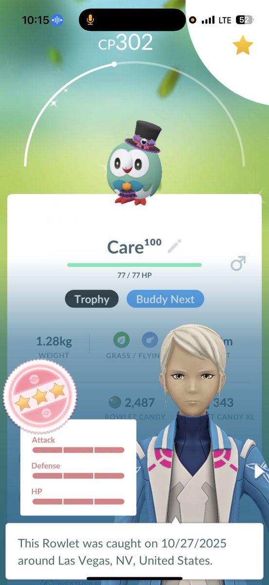 Shundo Costume Rowlett! 

#pokemongo