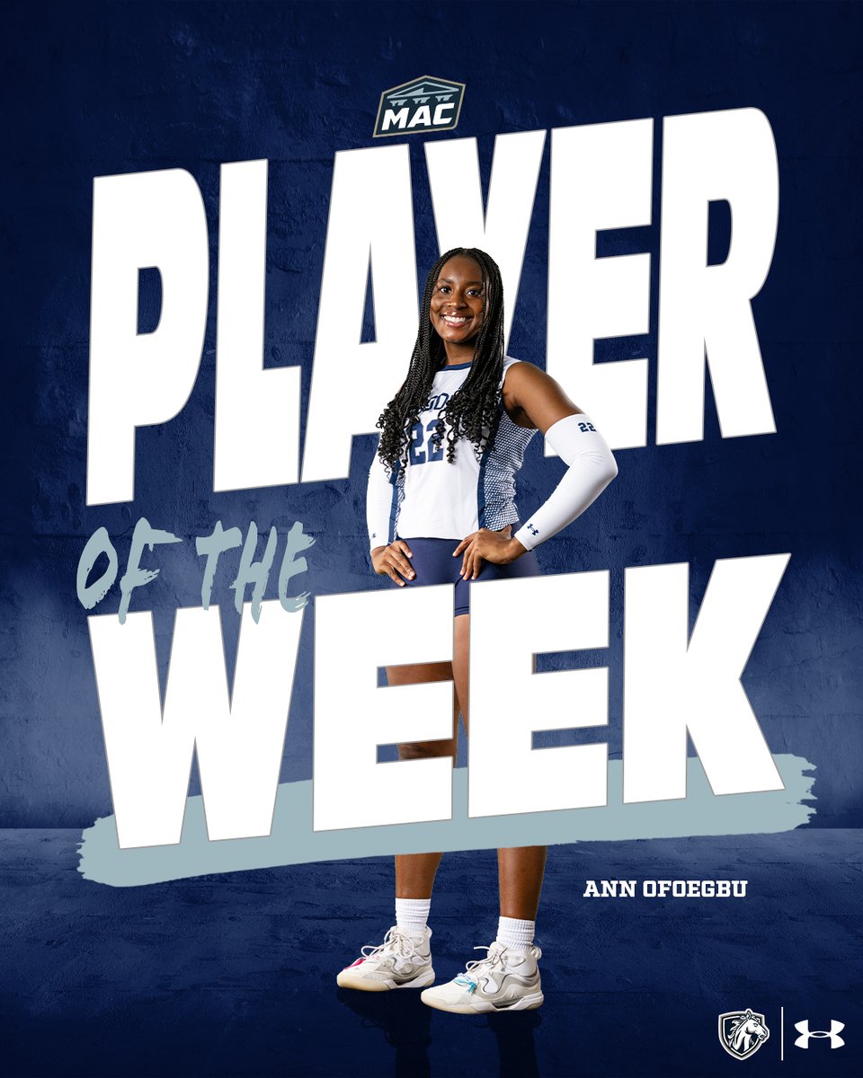 HoodBlazers's tweet photo. Senior Ann Ofoegbu named MAC Commonwealth Offensive Player of the Week!  Over the last 3 matches  she racked up 44 kills, 19 digs &amp; 3 aces, posting double-digit kills in each and fueling Hood’s best MAC run since 2017! 

#ChampionMentality #BringYourBest #MACvb #d3vb #MACpotw https://t.co/jIeWdUUPqd