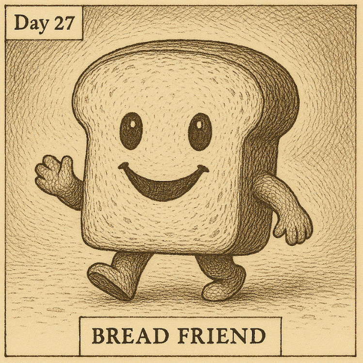 FRWCCouncil's tweet photo. Bread Friend's image got left off of yesterdays post for Inkoctober. Had to share it because it's sooooo cute. Everyone should own a bread friend. @ForgottenRunes #breadfriend https://t.co/wa226GFSVW
