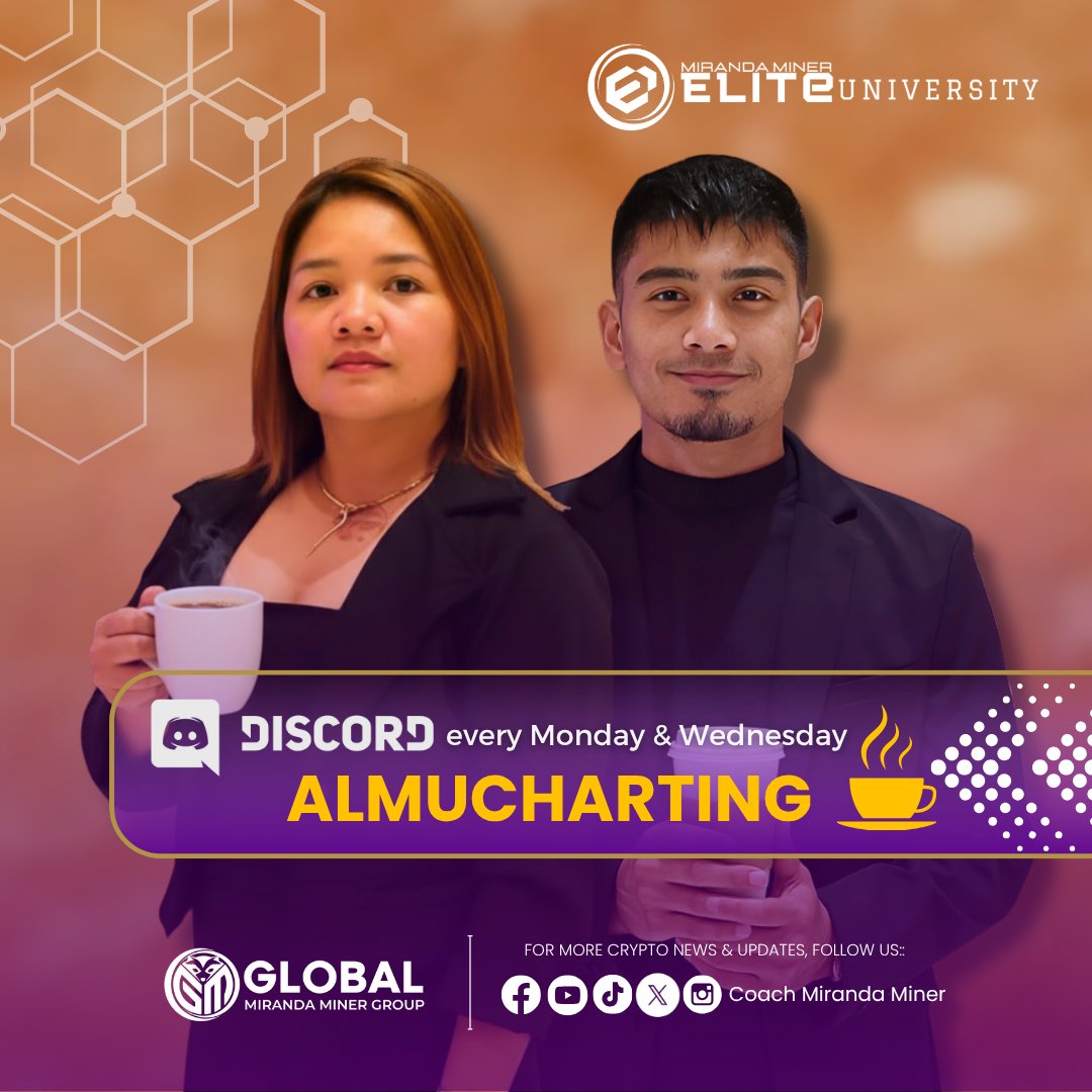 gmmg_official's tweet photo. Good morning, Ka-Miranda! ☀️
Quick pre-market checklist:
☕ Coffee ✅
💻 Internet ✅
📊 Charts ✅
📔 Journal ✅
🧠 Patience & discipline ✅
All set? See you at AlmuCharting 9:00 AM on Discord!
#AlmuCharting #CoachMirandaMiner #CryptoEducation #GMMGInternational #MirandaMiner https://t.co/dK66RhW6I0