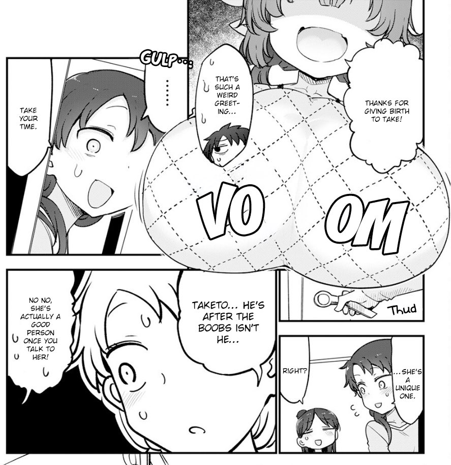 “It’s the boobs isn’t it?”