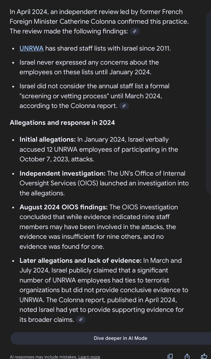 <a href="/EYakoby/">Eyal Yakoby</a> Why didn’t they share it with <a href="/UNRWA/">UNRWA</a> when they sent their roster annually for vetting? Israel had 12 years before Oct 7 2023 to discover it and share it. 

So it’s incompetence or intentional for a moment like this
