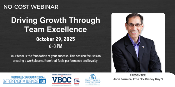 NorthTexasSBDC's tweet image. WEBINAR: Driving Growth Through Team Excellence

Wednesday, October 29th 6:00 - 8:00 PM (EDT)

sba-vboc.ecenterdirect.com/events/37376

#SBA #VBOC #veterans #smallbusiness #training #growth #teamwork #online #webinar