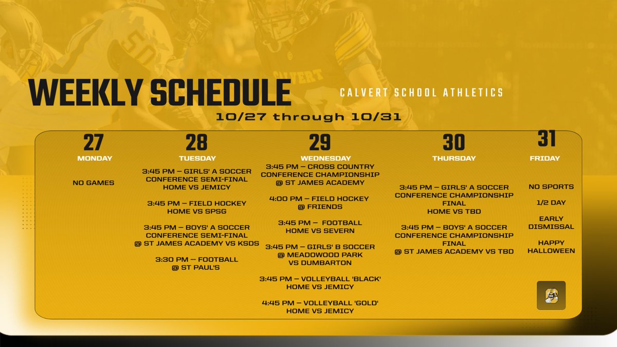 Calvert School Athletics (@cs_mightybees) on Twitter photo 