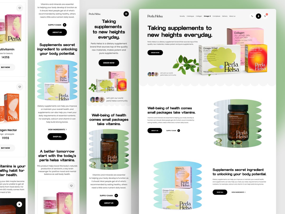 jabelahmedbappy's tweet image. Healthcare - Supplement web design - Landing page - Packaging. 

Web design + Mobile responsive design