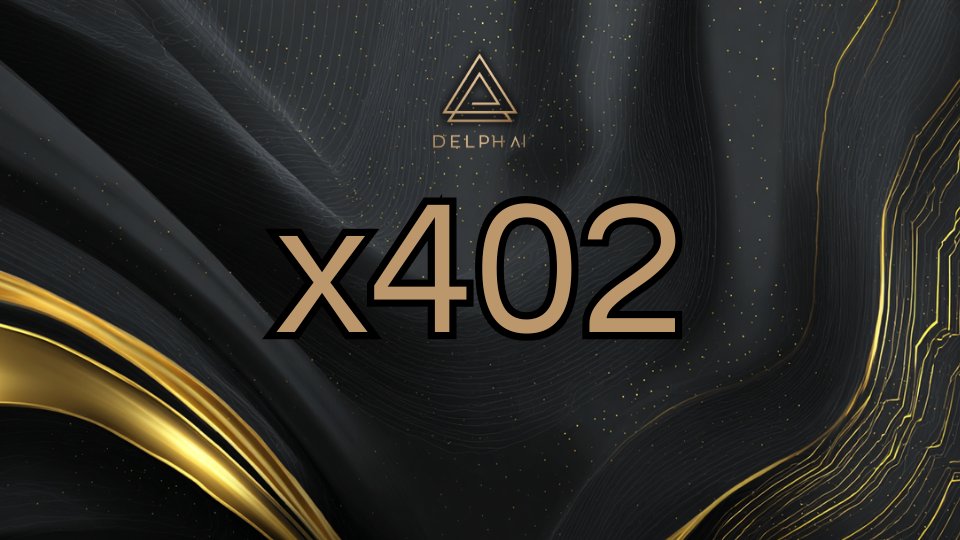 delphai_io's tweet image. delphAI is at the forefront of innovation.

x402 won&apos;t go unnoticed.