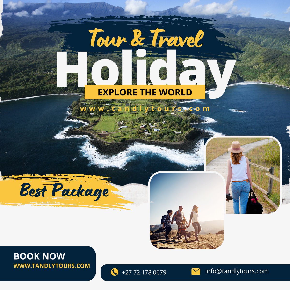 Tandlytours's tweet photo. 🌍✈️ Explore the World with Tandly Tours!
Unforgettable destinations, luxury stays &amp; exciting adventures await you 🌴✨
Book your dream holiday today and get up to 50% OFF! 💥
👉 https://t.co/m45958bH9A
📧 info@tandlytours.com
#TandlyTours #TravelAfrica #ExploreTheWorld #Holiday https://t.co/3QnQ0iv794