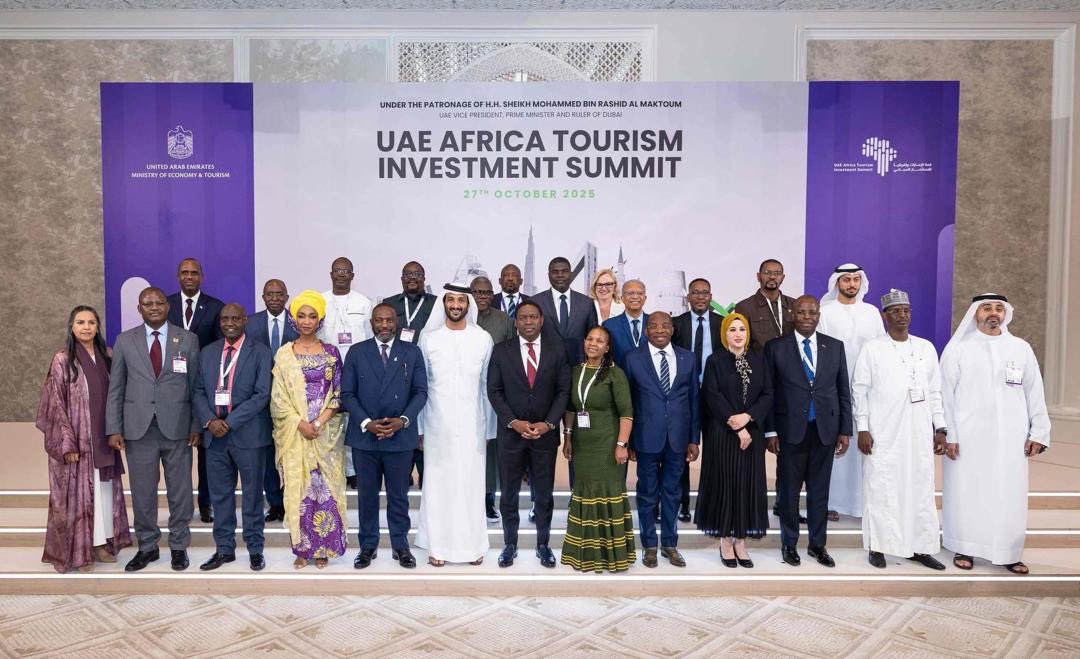 SikumbaRodney's tweet photo. I had the honour of delivering the keynote address at the UAE–Africa Tourism &amp; Investment Summit 2025 in Dubai.

I highlighted the need for stronger Africa–UAE partnerships in tourism investment, skills, &amp; innovation, 🔑 to 🔓 shared growth.

🇿🇲 remains open for investment. https://t.co/c1UF5Zvc2b