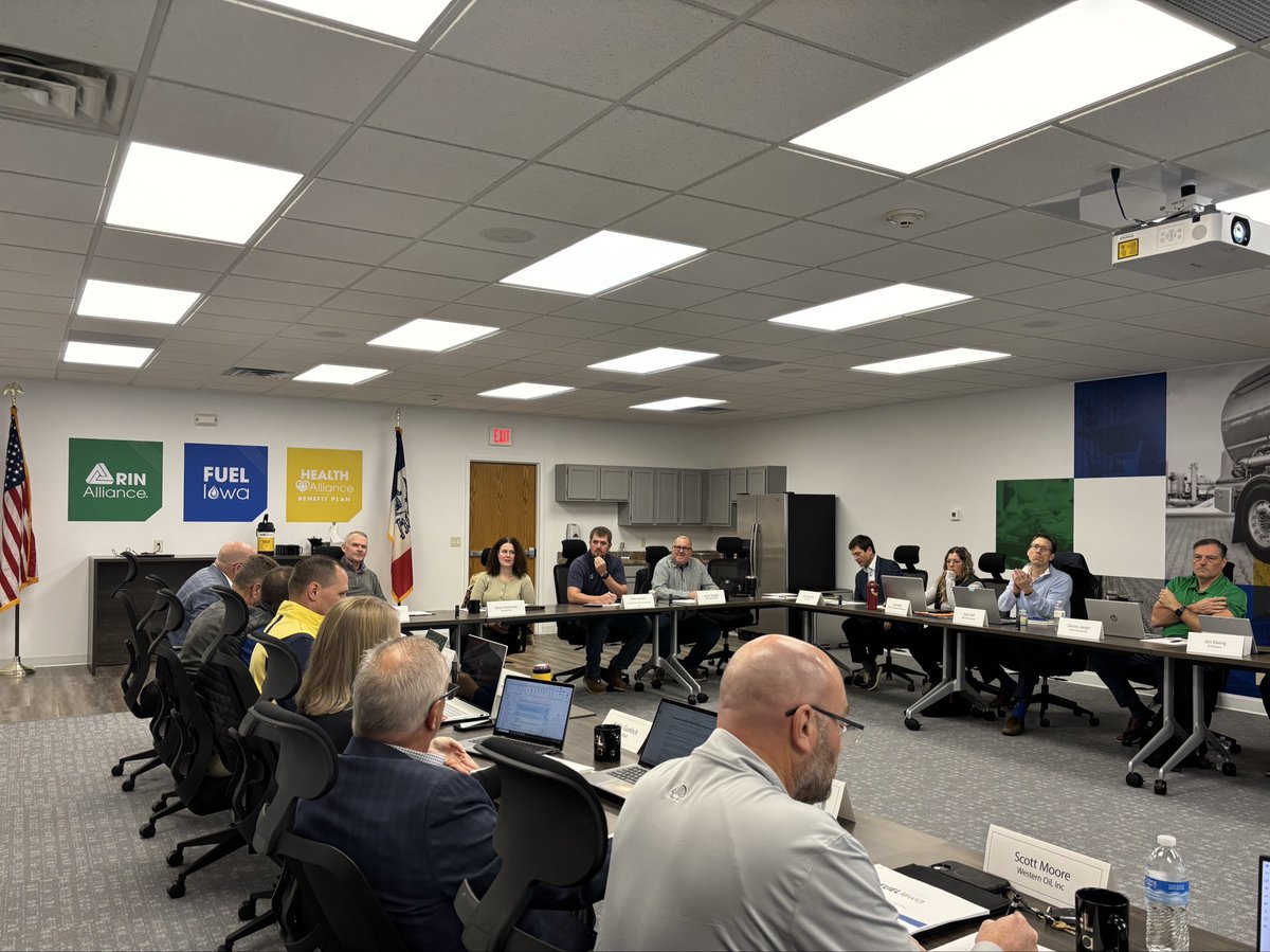 First board meeting in our renovated space!  #TogetherWeFUELIowa