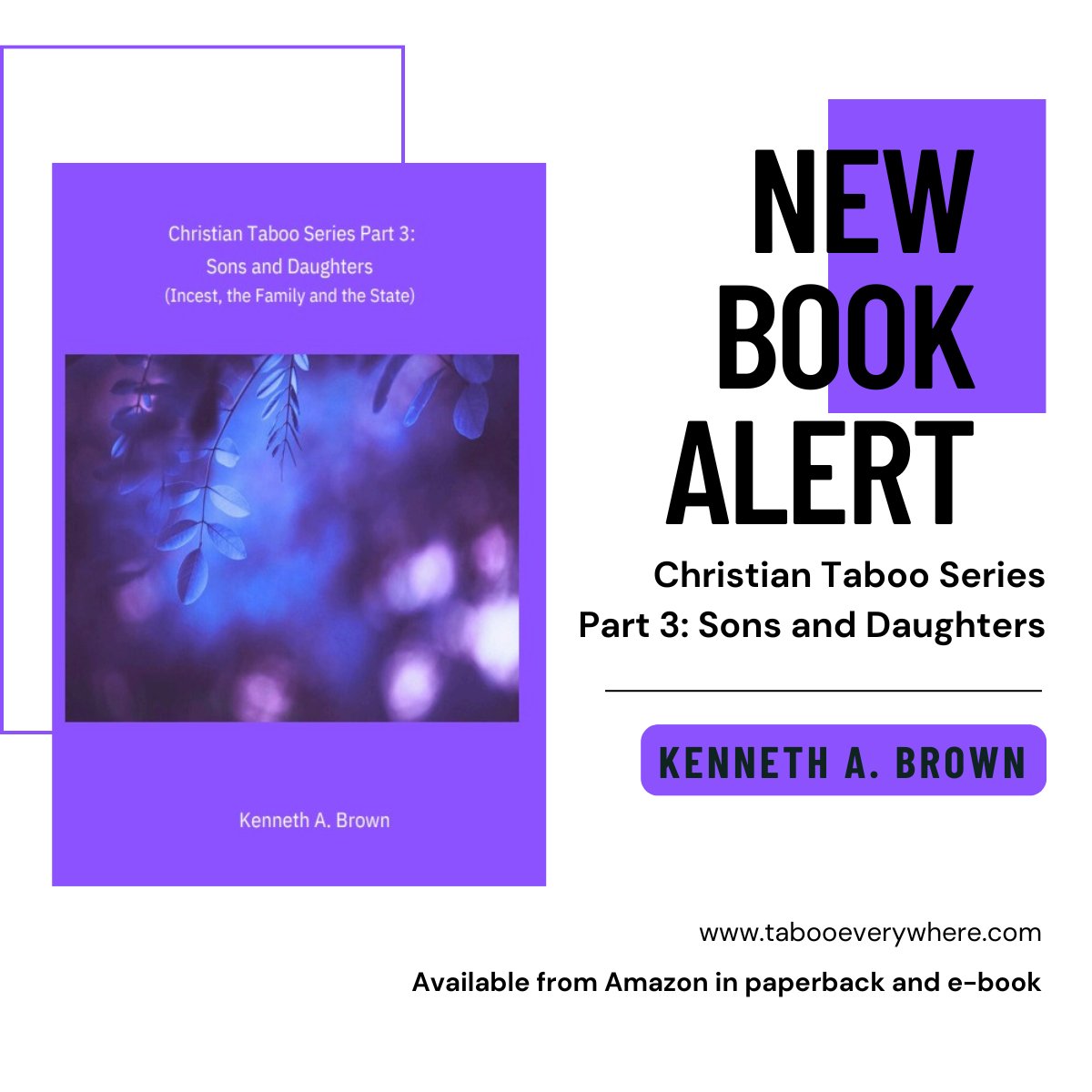 kabrown57's tweet photo. My views have been overturned and I now see everything in a new light, an uncomfortable and unsettling light. I am not sure when I will publish my fourth book in my Christian Taboo Series, but I feel a sense of urgency to get on with it. https://t.co/V4Pst5JmmF