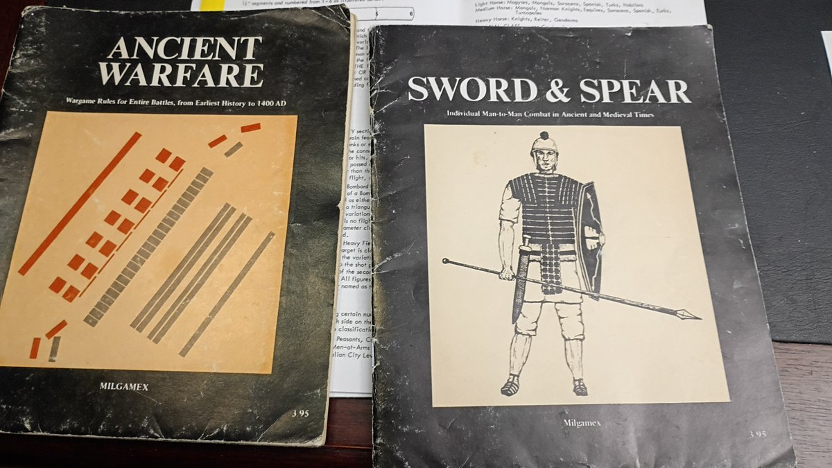 Ancient Warfare and Sword &amp; Spear from Milgamex

We'll be taking a look at these in December.
Join the 5tack to learn more!