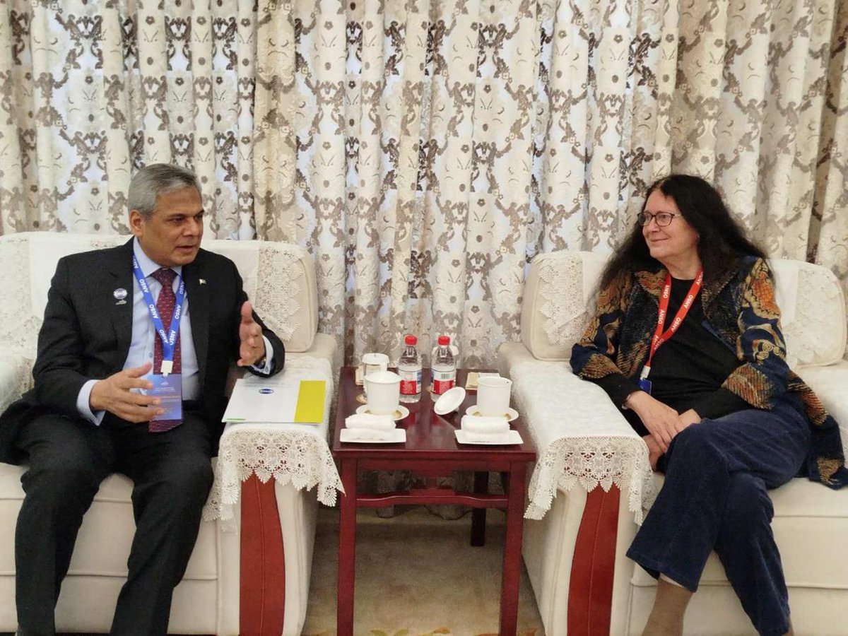 COMSATS_en's tweet photo. At Conference, Amb @ZakariaNafees interacted with key figures in global S&T arena, including Prof Chunli Bai, Founding President #ANSO & Former President #CAS🇨🇳, Prof Liu Weidong, ED #ANSO, Dr. @cheloknobel, Executive Director @TWASnews, Prof. Mamdouh Moawad, President #NRC🇪🇬 https://t.co/T444LCsAbr