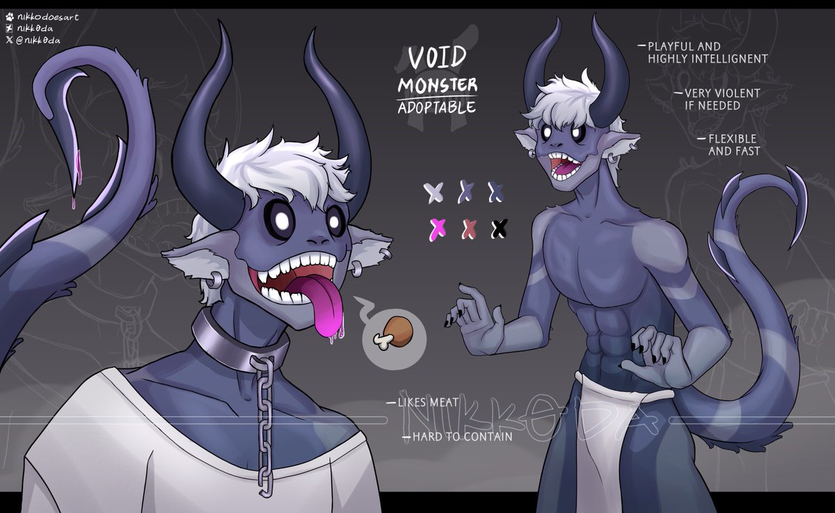 nikk0da's tweet photo. Just something out of the void 💜
Taking offers starting at 60 for this one 😊

#adoptober2025_insy #adoptober2025 #adoptable https://t.co/H2CIvaU78x