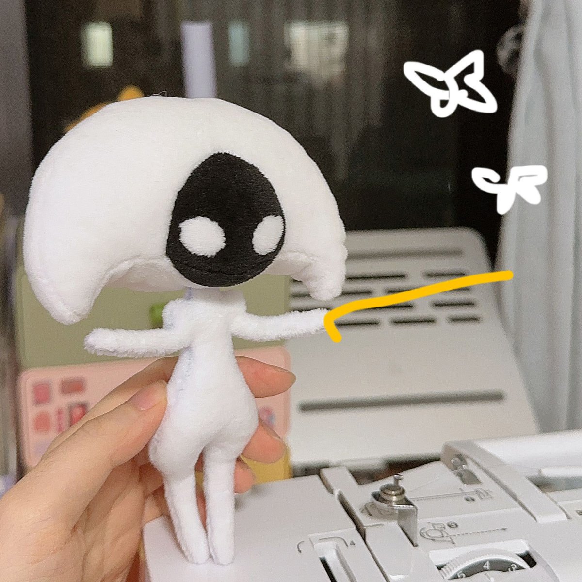 loolaushu's tweet image. 🧵🪡掌中小菇
#Silksong #Lace #plush