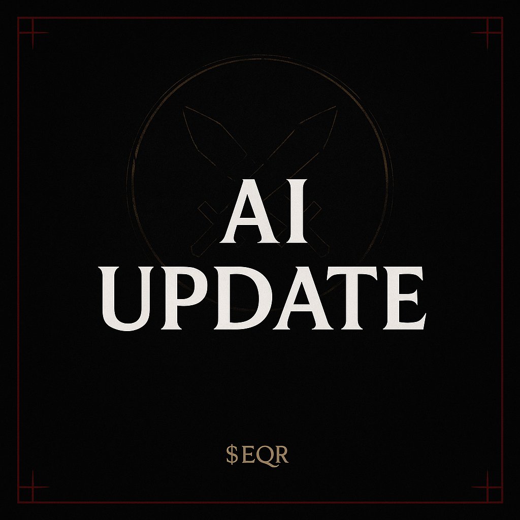 Equarior_Game's tweet photo. EQUARIOR UPDATE v0.8.0 — Smarter AI & New Features!

🤖 Smarter AI Opponents
The AI system has been completely overhauled for deeper, faster, and more strategic gameplay.
Hard mode now uses parallel move evaluation to challenge even the best players.

🎯 Difficulty Selection
Choose between multiple AI strategies that match your level.

🧩 UI Polish
The game version now appears in the top bar so you always know what you’re running.

🧠 Behind the Scenes
The AI architecture was refactored for future scalability and smarter updates.

Tell us how the new AI feels !

👉 https://t.co/60O22LLylw
👉 https://t.co/52unUxNL50
👉 https://t.co/BgyBS0gGyf
— $EQR 
️

———
MISE À JOUR EQUARIOR v0.8.0 — IA améliorée & nouvelles fonctionnalités !

🤖 Adversaires IA plus intelligents
Le système d’IA a été entièrement repensé pour des duels plus rapides et stratégiques.

🎯 Choix de difficulté
Sélectionnez la stratégie d’IA adaptée à votre niveau.

🧩 Interface améliorée
Le numéro de version s’affiche désormais dans la barre supérieure.

🧠 Coulisses techniques
Une architecture IA plus propre et évolutive pour accueillir les prochaines mises à jour.

Dites-nous ce que vous pensez de cette nouvelle IA !

#EQUARIOR #Web3Gaming #StrategyGame #AIUpdate