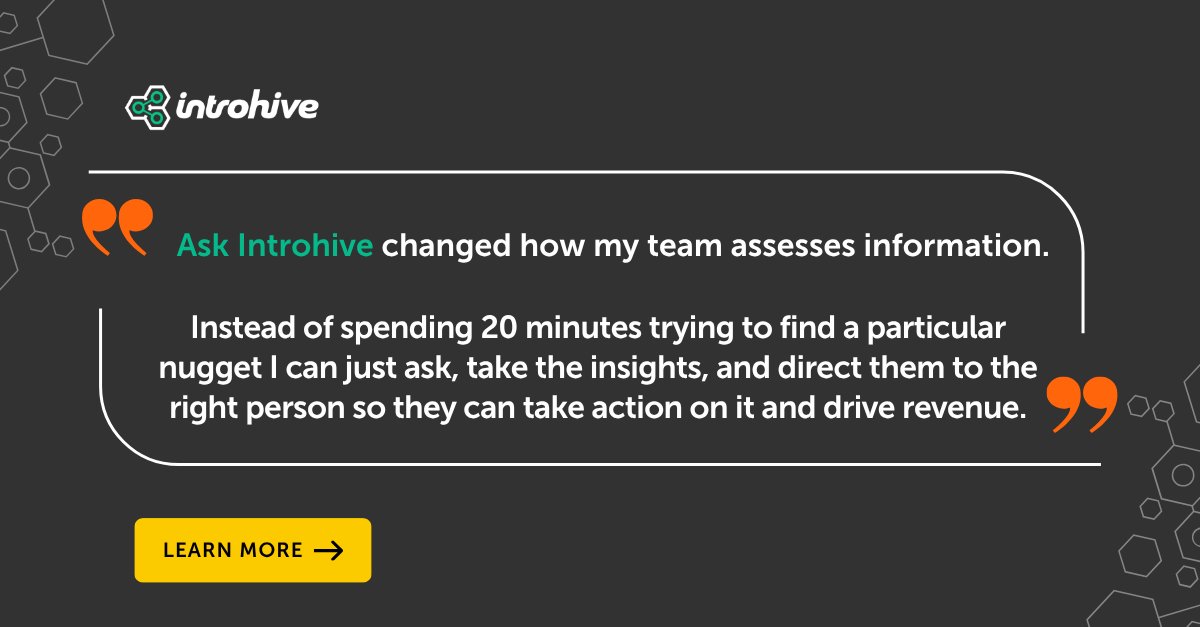 Introhive's tweet image. Discover how @Blue_CPA leverages Ask Introhive to assess and act on relationships, driving and protecting revenue: hubs.la/Q03z9lr00 #RelationshipIntelligenceRevolutionized #IntrohiveTransformed