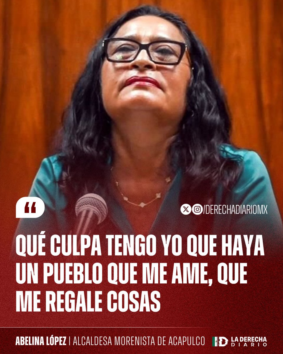 🇲🇽 | DESGRACIADA: La alcaldesa morenista de Acapulco acusada de desviar 900 millones de pesos, Abelina López, dijo que sus lujos y joyas "se las regaló el pueblo".
