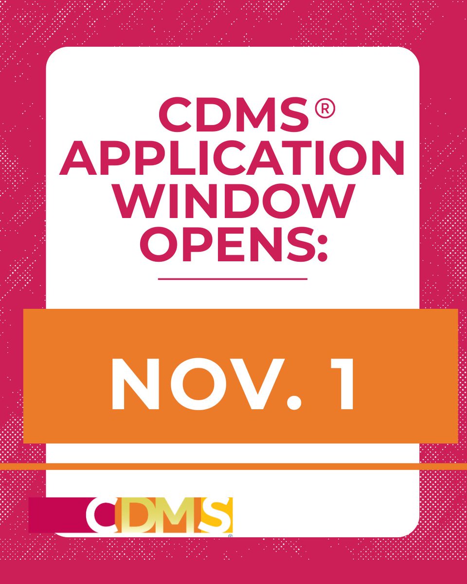 CCM_Cert's tweet image. The CDMS® exam application window opens on November 1. If you’ve been thinking about becoming a Certified Disability Management Specialist, here is your chance! Click the link below to learn more about eligibility requirements. #CDMS
ow.ly/gsWL50X4sVm