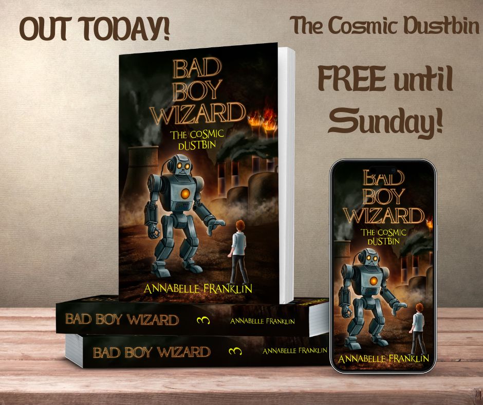 Can the magic contained in the Cosmic Dustbin make Charlie all-powerful, or is it a load of dangerous rubbish? And will he be tempted to find out? Spooky fun for Halloween! mybook.to/TheCosmicDustb… #middlegrade #kidlit #paranormal #humor #humour #FreeBook