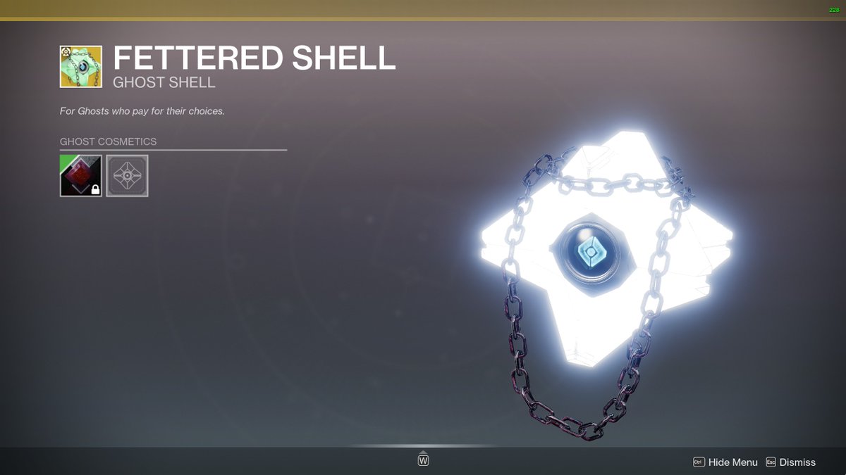 Chrizmo__'s tweet image. the ghost shell that people use in trials to blind you and the next 5 generations of your family is available for bright dust this week