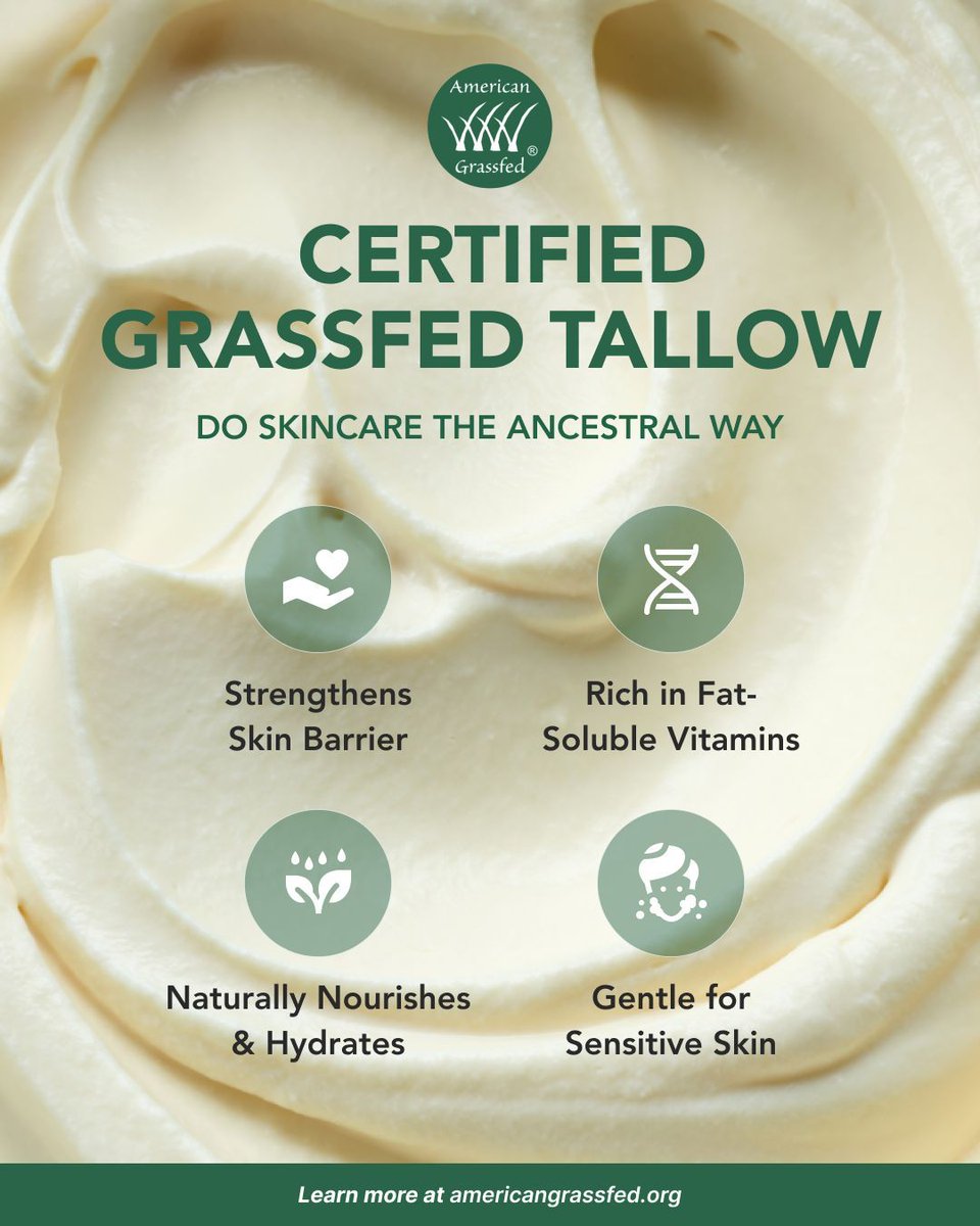 🔥✨ Grass-Fed Tallow: Nature’s Original Superfat 🐄🌿

Rendered from 100% grass-fed cattle, tallow is:
✔️ Rich in vitamins A, D, E &amp; K
✔️ Skin-loving &amp; deeply moisturizing
✔️ Ideal for cooking — high smoke point, zero junk
✔️ Pure, natural, and sustainably sourced