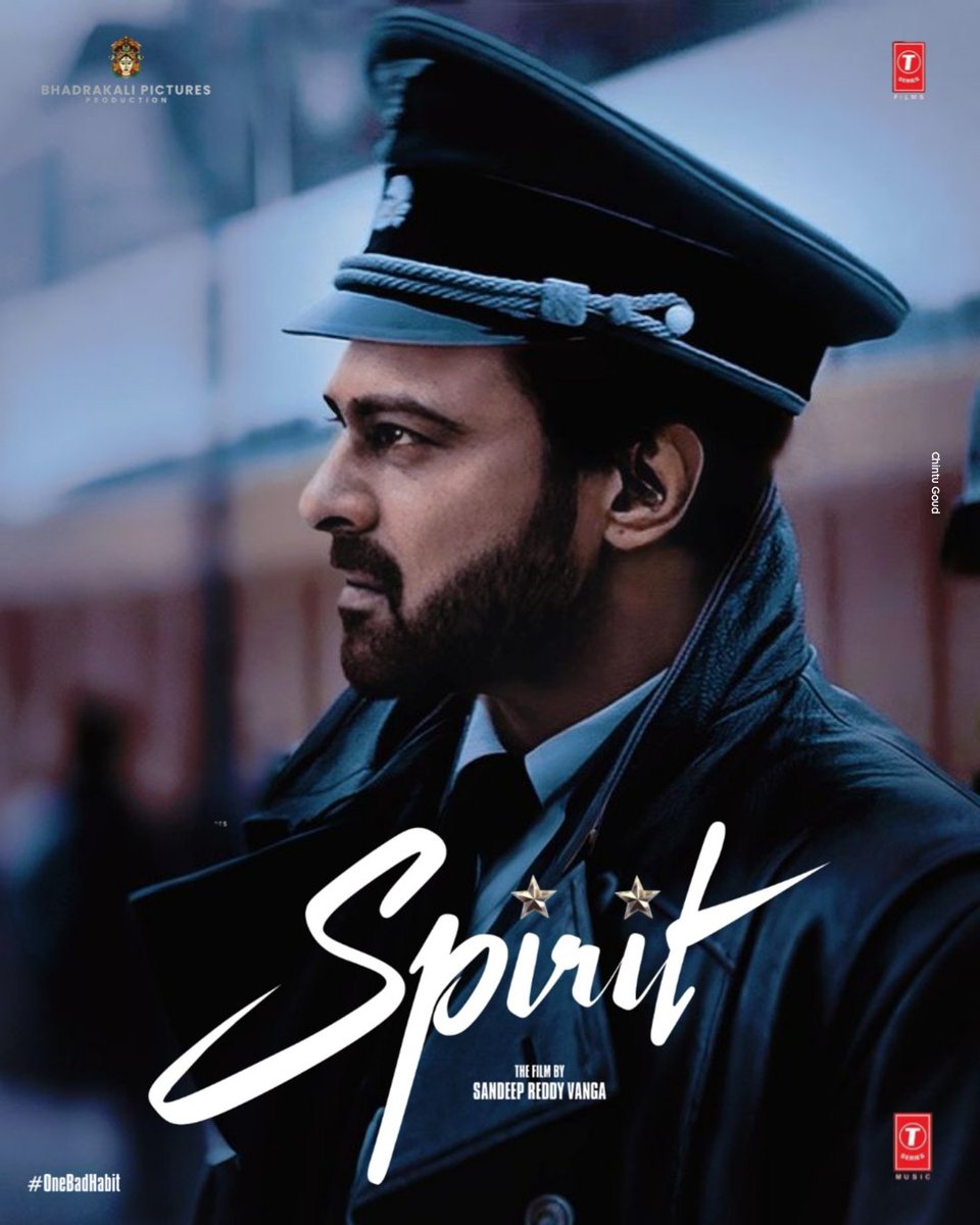 Spirit❤‍🔥
India's Biggest Superstar
#Prabhas #Spirit #OneBadHabit 

Poster Design by <a href="/Chintu_Rebel_/">చింటూ గౌడ్</a> 📌