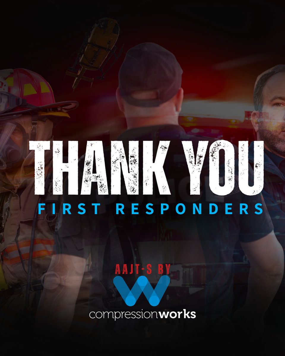 CompressionWork's tweet image. Honoring the heroes who show up on our toughest days. Thank you, First Responders, for your dedication and sacrifice from all of us at Compression Works.

#NationalFirstRespondersDay #FirstResponders #AAJTS #AbdominalTourniquet #EMS