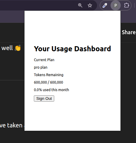 johurulmaz's tweet photo. Day 2:
Polishing the polishmyprompt.
working on polishing the extension pop-up window. seems like the tailwind styling is not taking effect.
#buildinpublic #100DaysOfBuilding #saas #indiehackers https://t.co/S6y8jgNZQ9