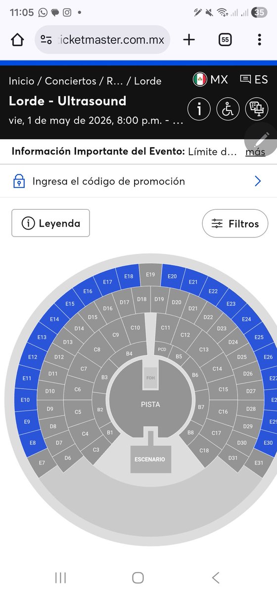 danilovesavril's tweet photo. @ocesa_total @Ticketmaster_Me me formé a la preventa Banamex de Lorde y me sigue llevando a la preventa Fan, saben que pasa? #lorde https://t.co/Keq6U8QBAH