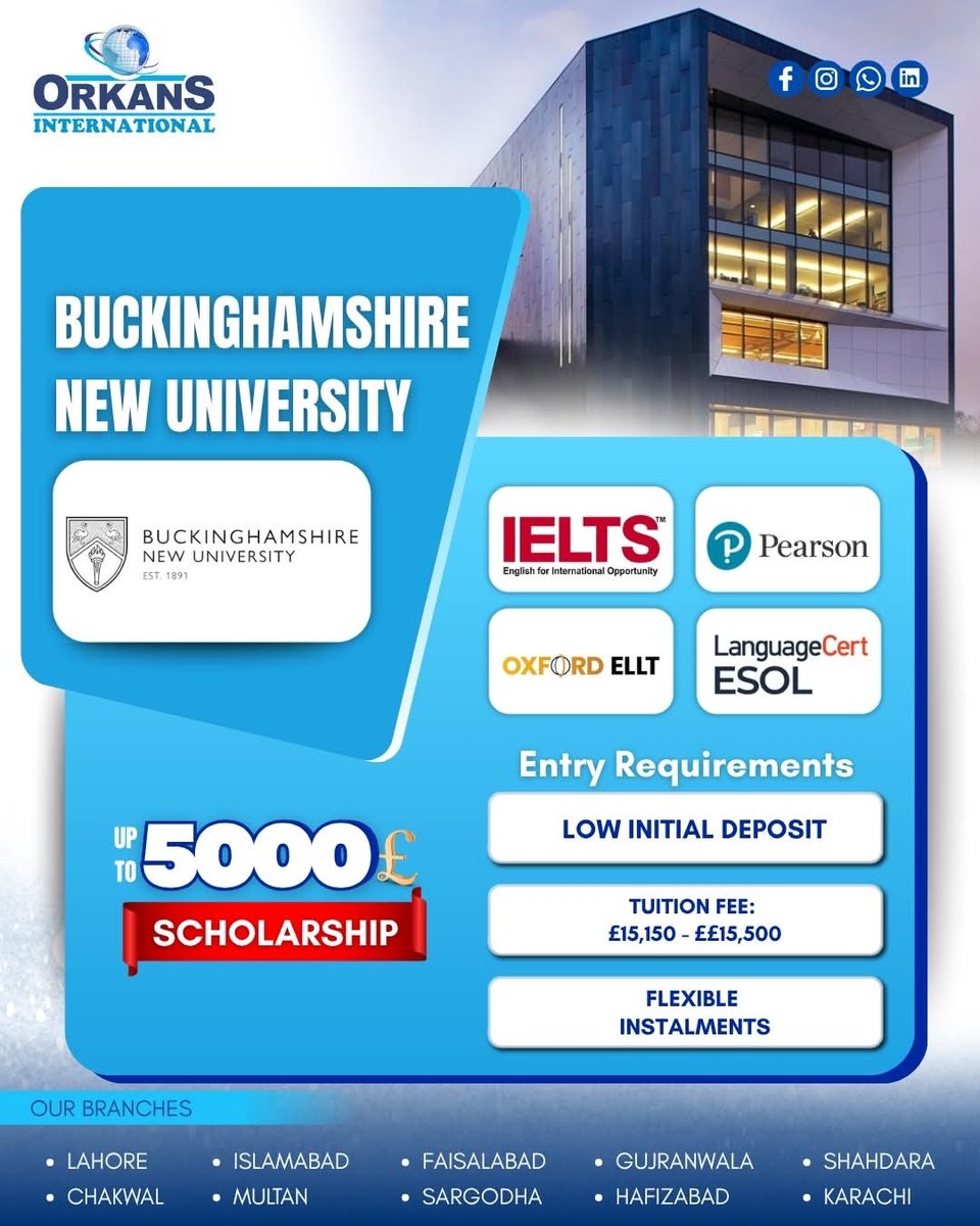 MudassarManda's tweet photo. 🎓 Study at Buckinghamshire New University – A Modern UK University with Global Recognition!

𝐎𝐑𝐊𝐀𝐍𝐒-𝐋𝐚𝐡𝐨𝐫𝐞 𝐎𝐟𝐟𝐢𝐜𝐞-𝐇𝐞𝐚𝐝 𝐎𝐟𝐟𝐢𝐜𝐞
📍 F-3, 1st Floor, Capri Centre, Firdous Market, Gulberg III, Lahore
📞 0300-0392621, 0300-0292662 https://t.co/CQgClMBUAs