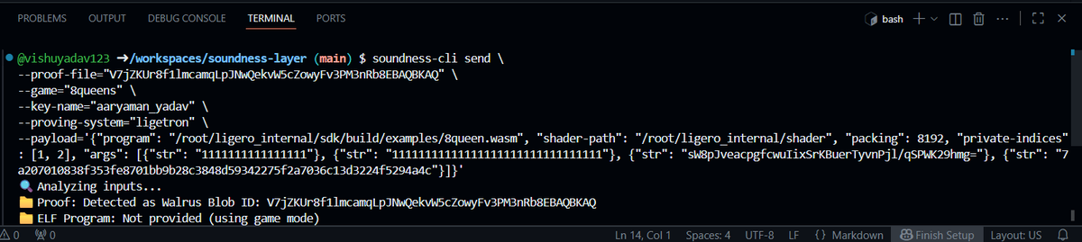 Aaryama57687131's tweet photo. Proof #18 cooked, sealed & sent π»π₯
Team Echo π stays proving while others are snoozing ππ
Big love to @SoundnessLabs @TheHubKeeper &
@AWendy12947 for keeping the ZK vibes strong β‘π
#SoundnessCLI #ZKProofs #TeamEcho https://t.co/iTl0sSr1ZQ