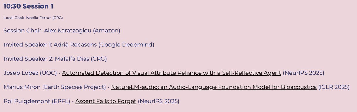 dlbcnai's tweet image. The 9 spotlights talks of #DLBCN 2025 have been announced in our site:

sites.google.com/view/dlbcn2025…

The selection was made based on both quality &amp;amp; diversity criteria.
