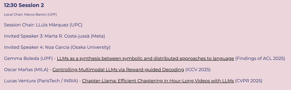 dlbcnai's tweet image. The 9 spotlights talks of #DLBCN 2025 have been announced in our site:

sites.google.com/view/dlbcn2025…

The selection was made based on both quality &amp;amp; diversity criteria.