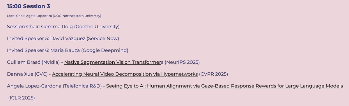 dlbcnai's tweet image. The 9 spotlights talks of #DLBCN 2025 have been announced in our site:

sites.google.com/view/dlbcn2025…

The selection was made based on both quality &amp;amp; diversity criteria.