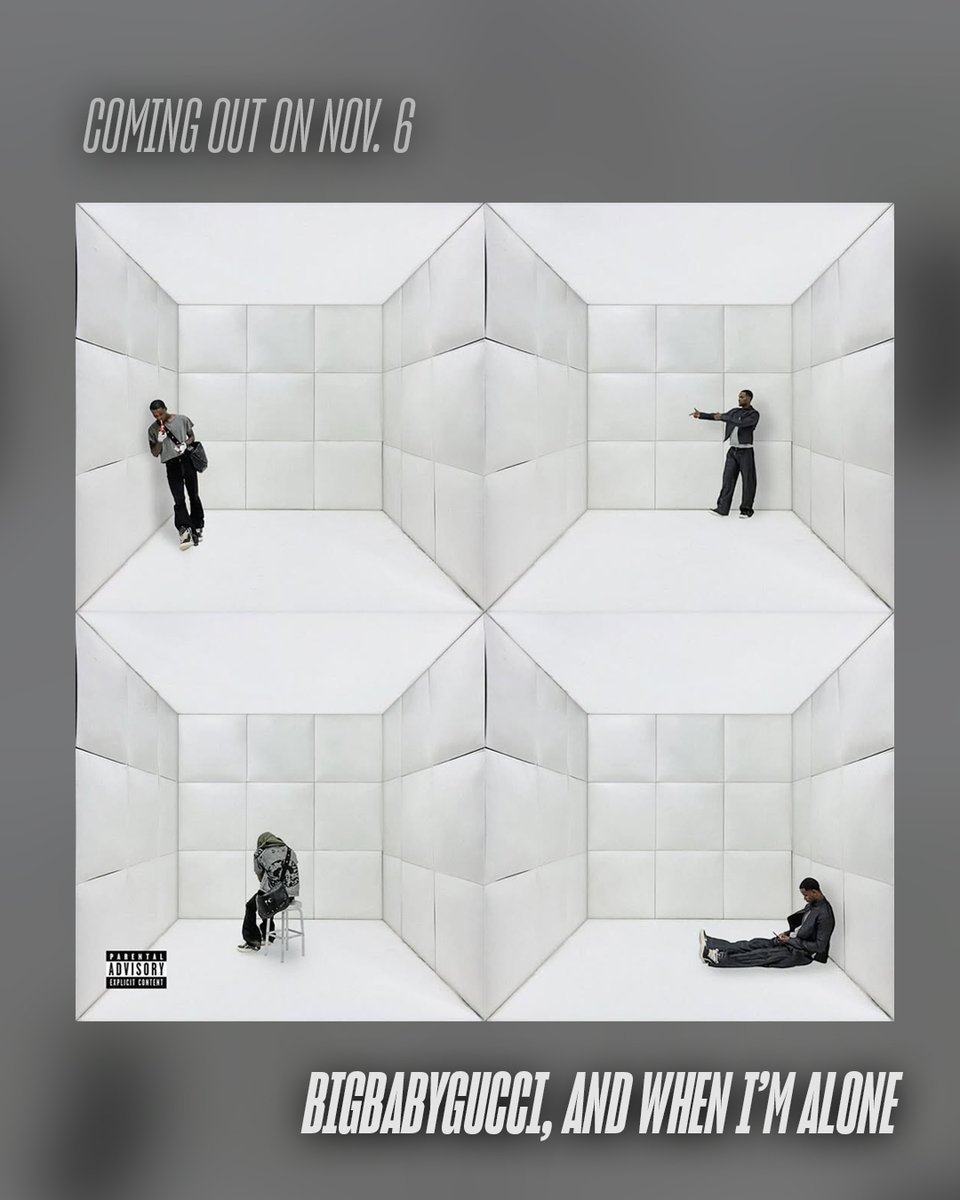 XXL's tweet image. BigBabyGucci, And When I'm Alone

Nov. 6