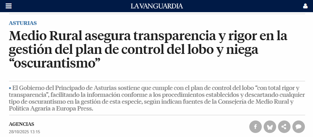 rafamerdel's tweet image. Son tan transparentes, tan transparentes, tan transparentes, que llevan matando #lobos desde el 28 de abril y NADIE, en este país, sabe cuántos han matado, dónde los han matado y quiénes los han matado.

El @GobAsturias se ríe de todos los ciudadanos. Sin excepción.
